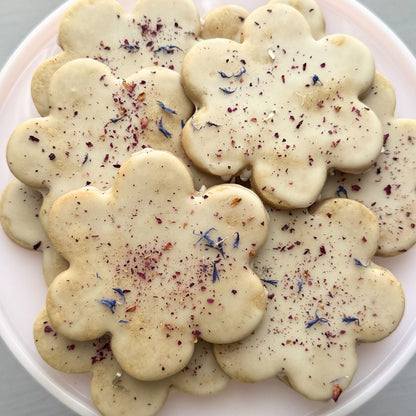 Rose Shortbread Cookies