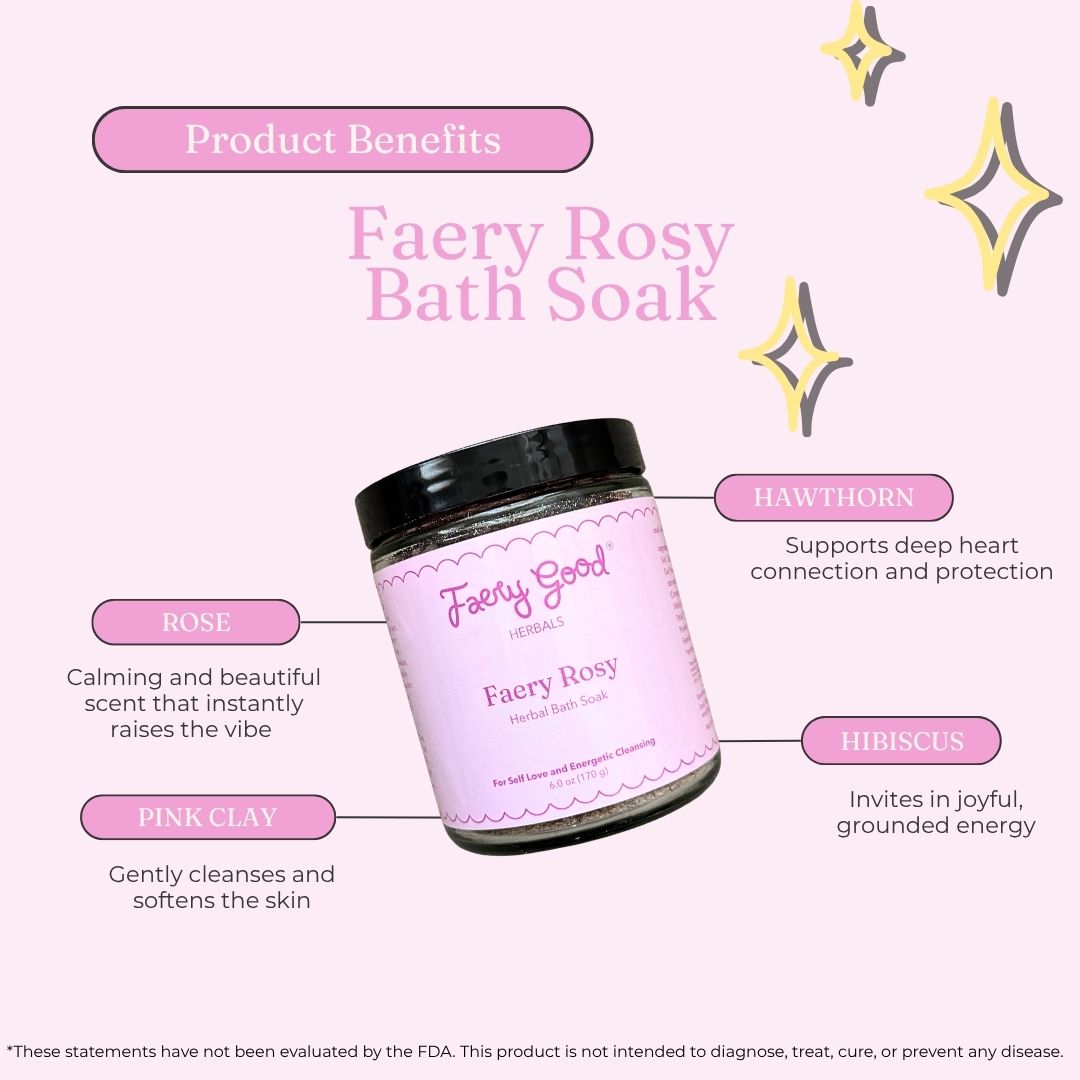 Faery Rosy | Bath Soak for Self Love and Energetic Cleansing