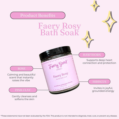 Faery Rosy | Bath Soak for Self Love and Energetic Cleansing