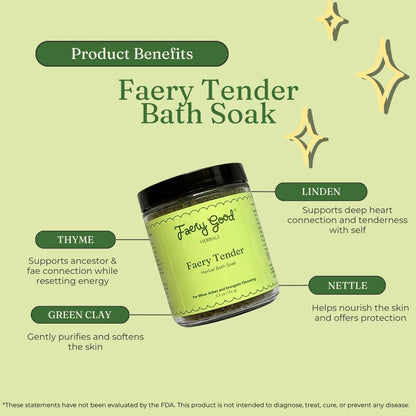 Faery Tender | Bath Soak for Minor Aches and Energetic Cleansing