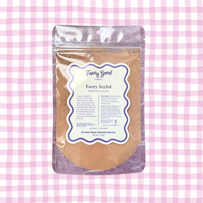 Faery Joyful | Herbal Hot Cocoa Mix for Inner Peace and Heart Opening