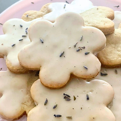 Lavender & Meyer Lemon Shortbread Cookies