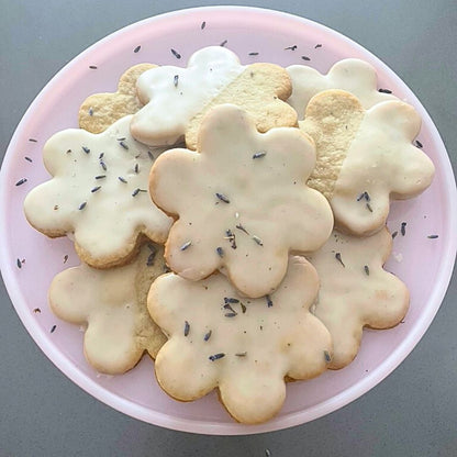Lavender & Meyer Lemon Shortbread Cookies
