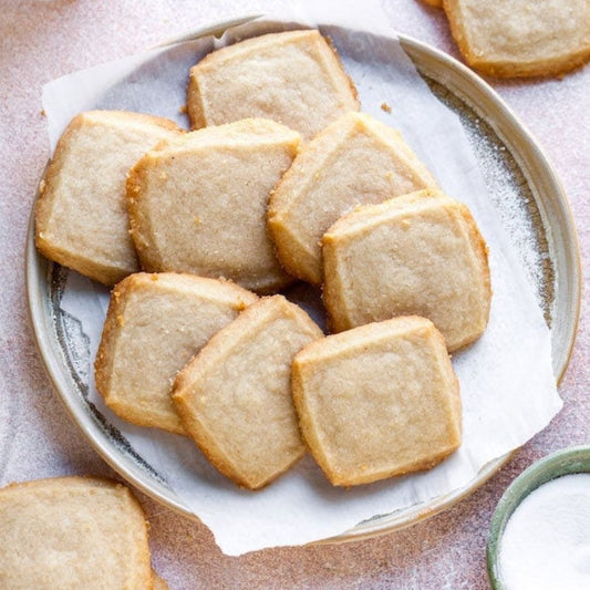 Rose Shortbread Cookies